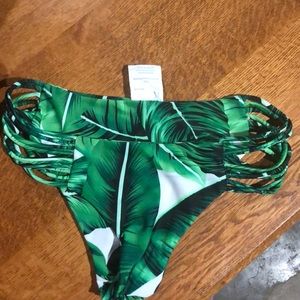 Green leafy bikini